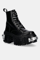 Kožené workery New Rock CRUST NEGRO,  TANK CASCO NEGRO POWER *