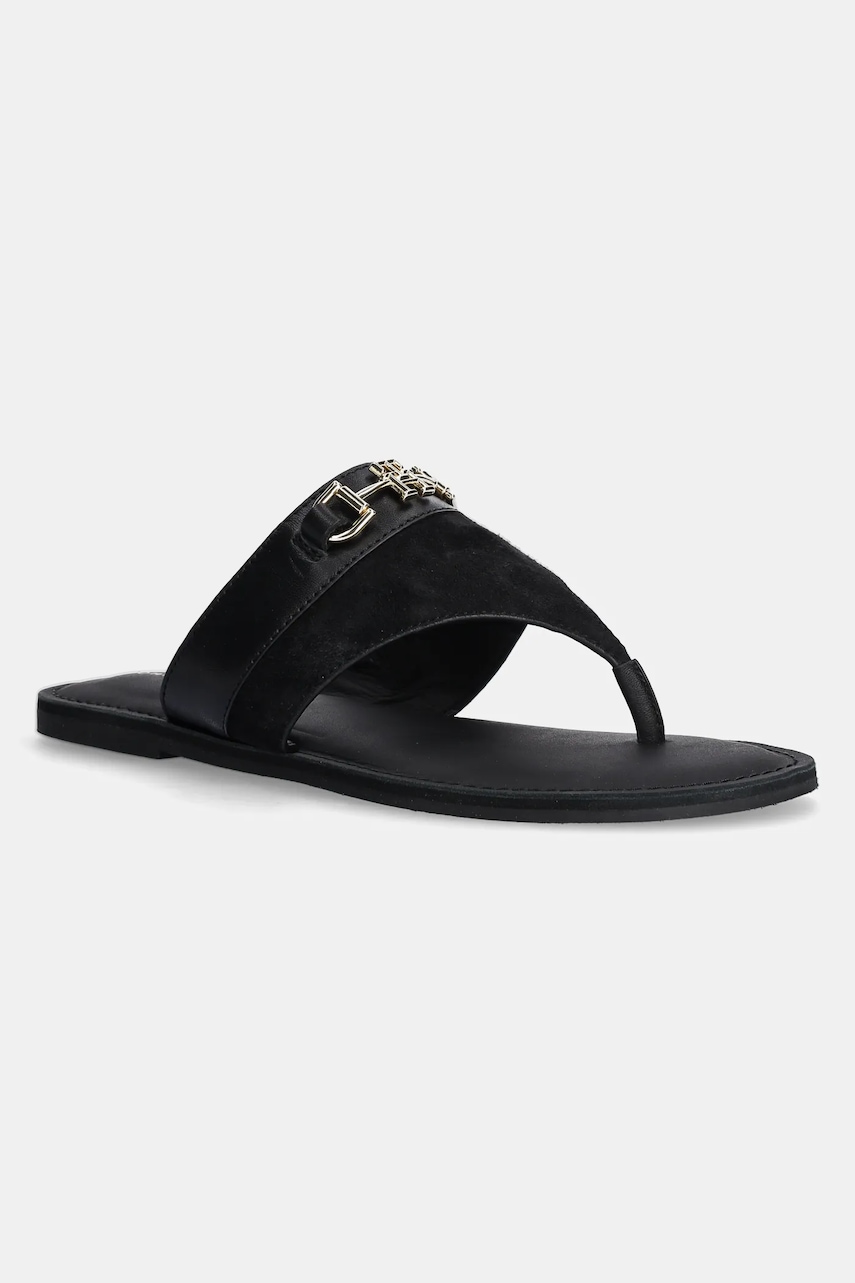 Kožené žabky Tommy Hilfiger MIXED LEATHER HORSEBIT THONG