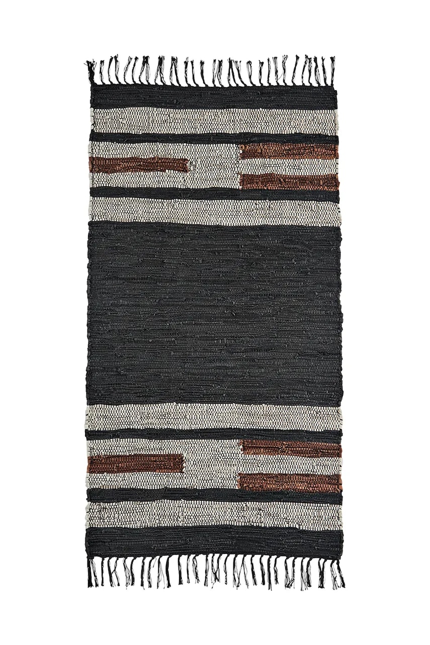 Kožený koberec Madam Stoltz 70 x 140 cm