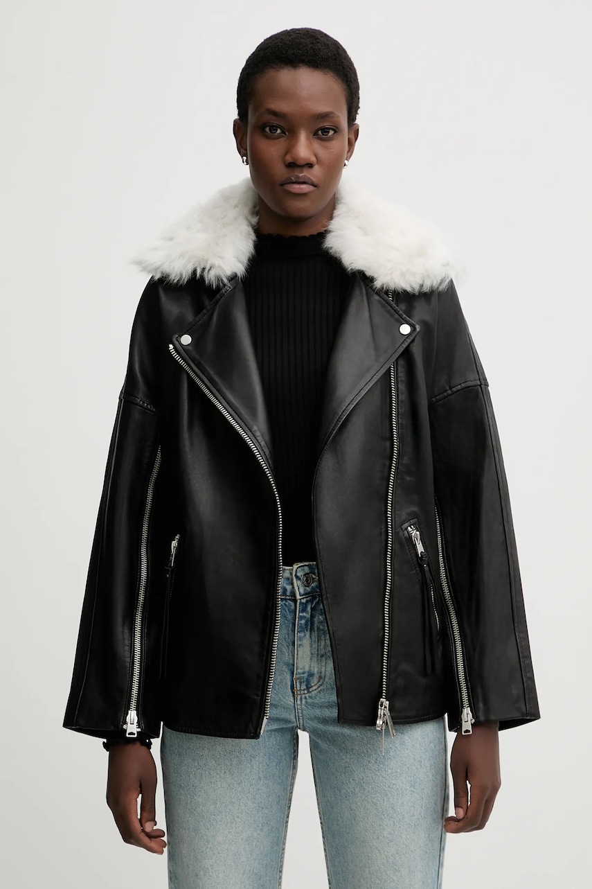 Kožený křivák AllSaints VENDRA