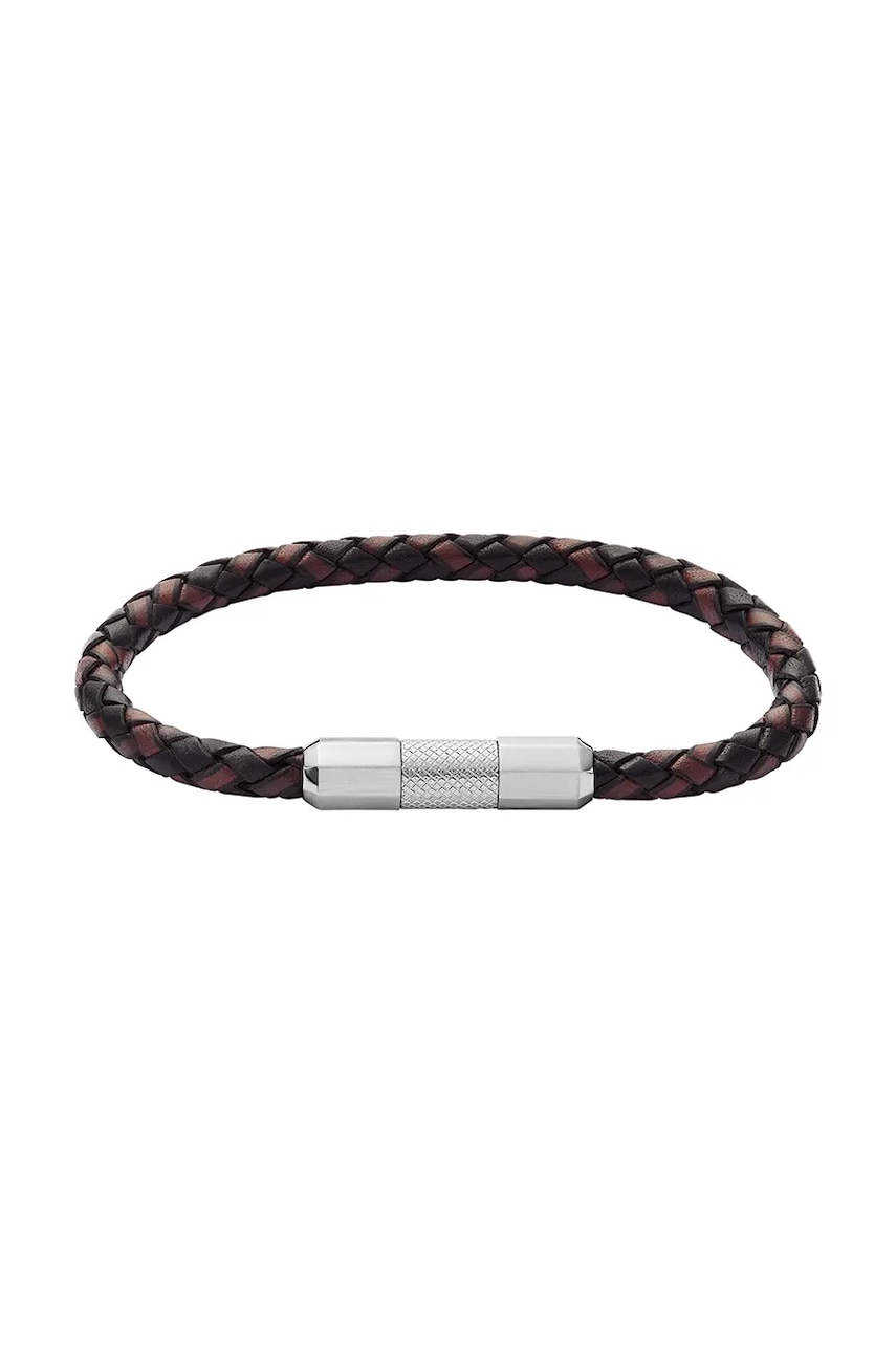 Kožený náramek Fossil pánský, AR11596