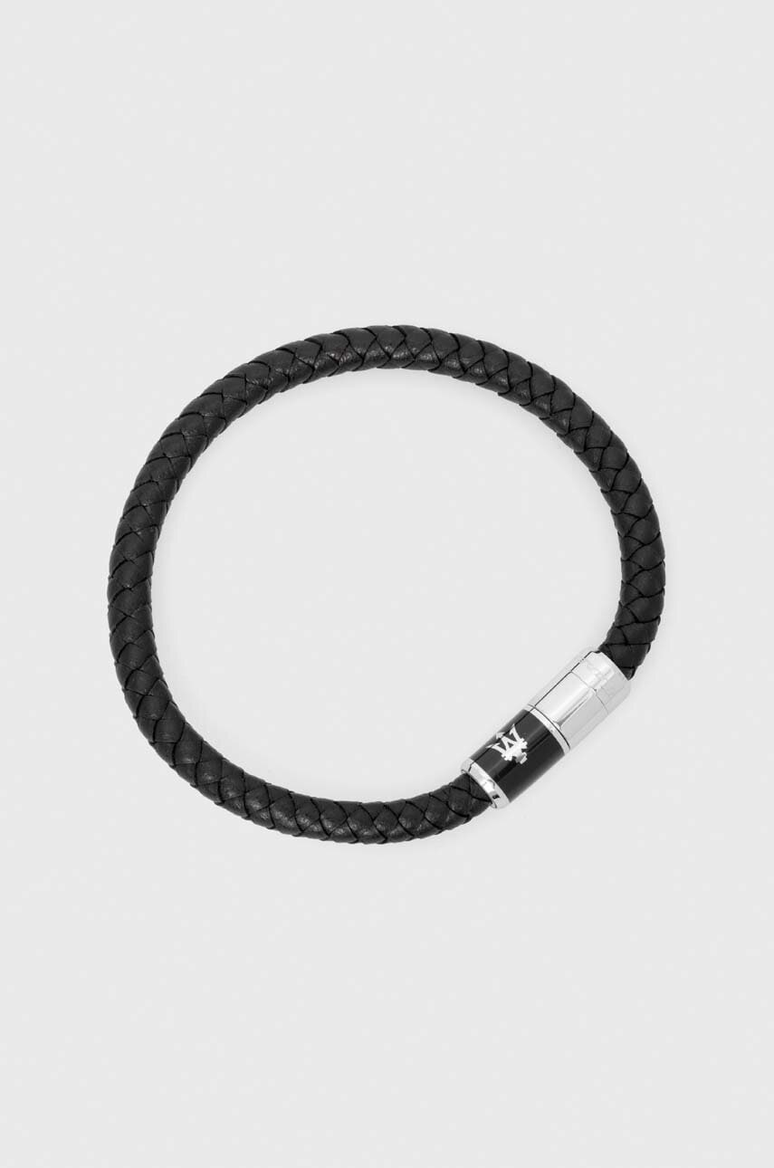 Kožený náramek Maserati