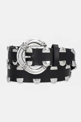 Kožený pásek IRO dámský, černá barva, WP128CAPTAINST