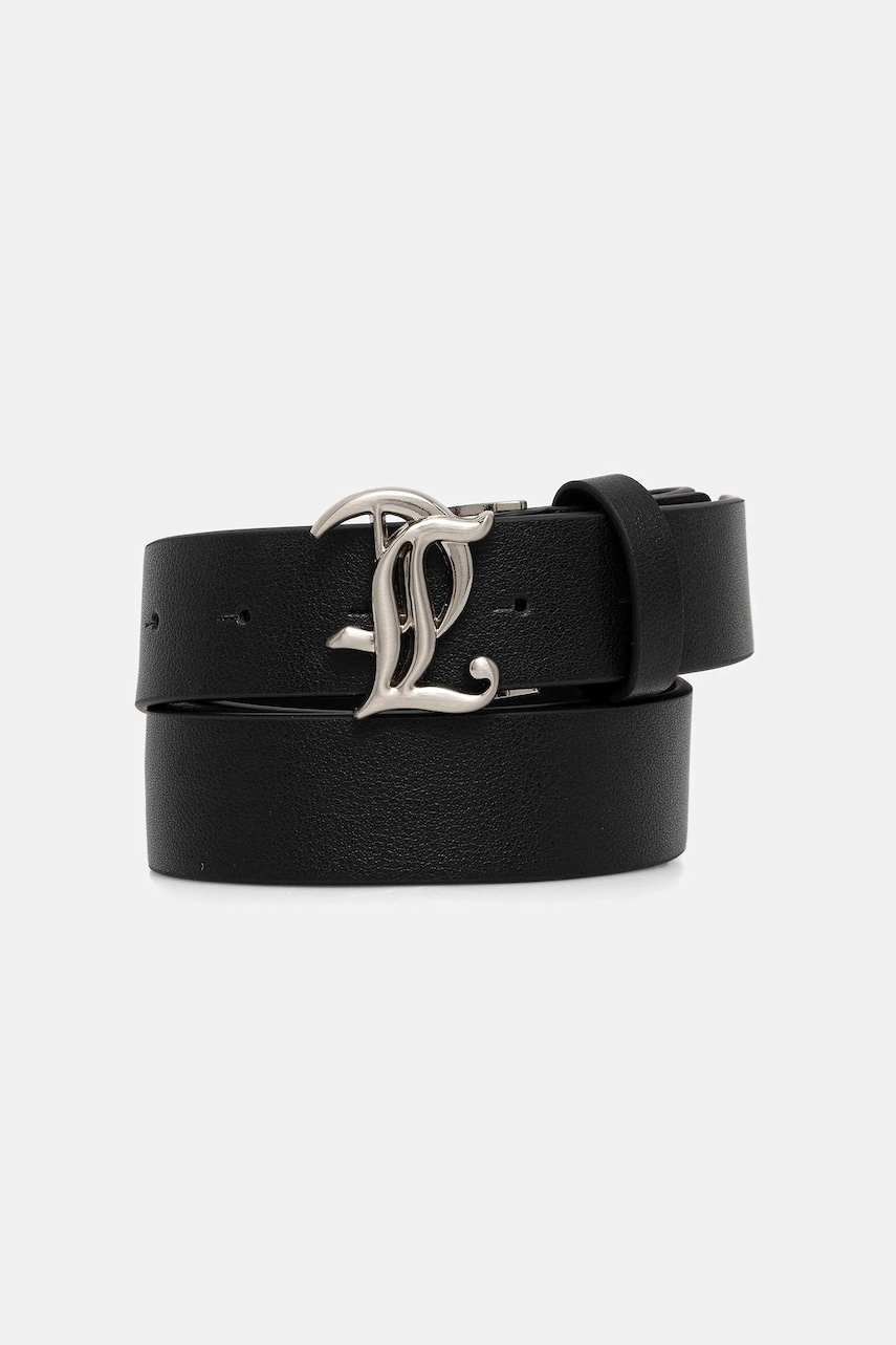 Kožený pásek Juicy Couture JC dámský, černá barva, WIJJ98537WL7