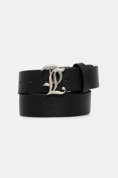 Kožený pásek Juicy Couture JC dámský, černá barva, WIJJ98537WL7