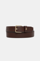 Kožený pásek Tommy Hilfiger dámský, hnědá barva, AW0AW18251