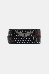 Kožený pásek ZADIG&VOLTAIRE dámský, černá barva, LWBT01345