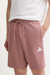 Kraťasy adidas 3-Stripes pánské, oranžová barva, JY1556