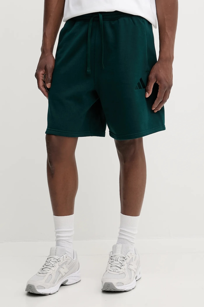 Kraťasy adidas All SZN pánské, zelená barva, KC5841