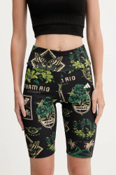 Kraťasy adidas dámské, černá barva, high waist, JM8346