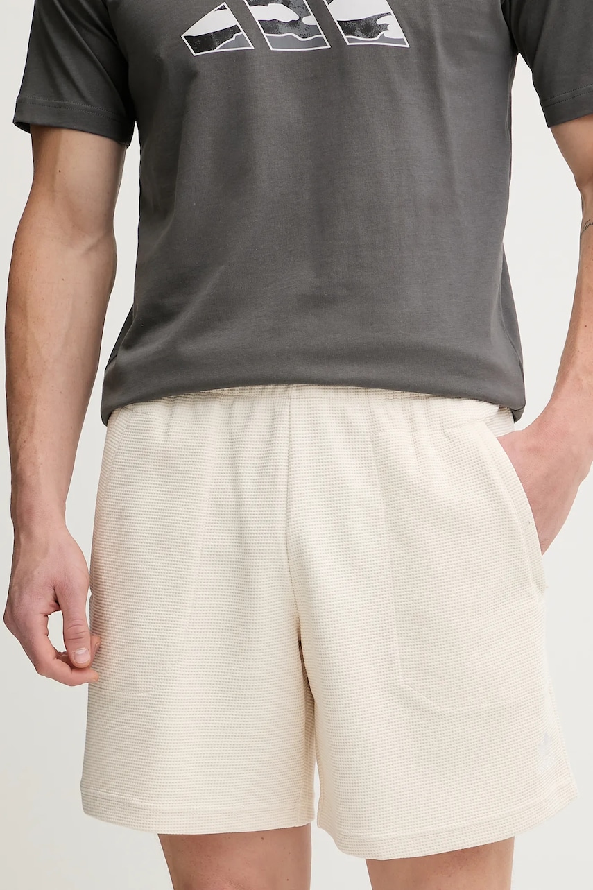 Kraťasy adidas Originals Essentials pánské, béžová barva, JW1042