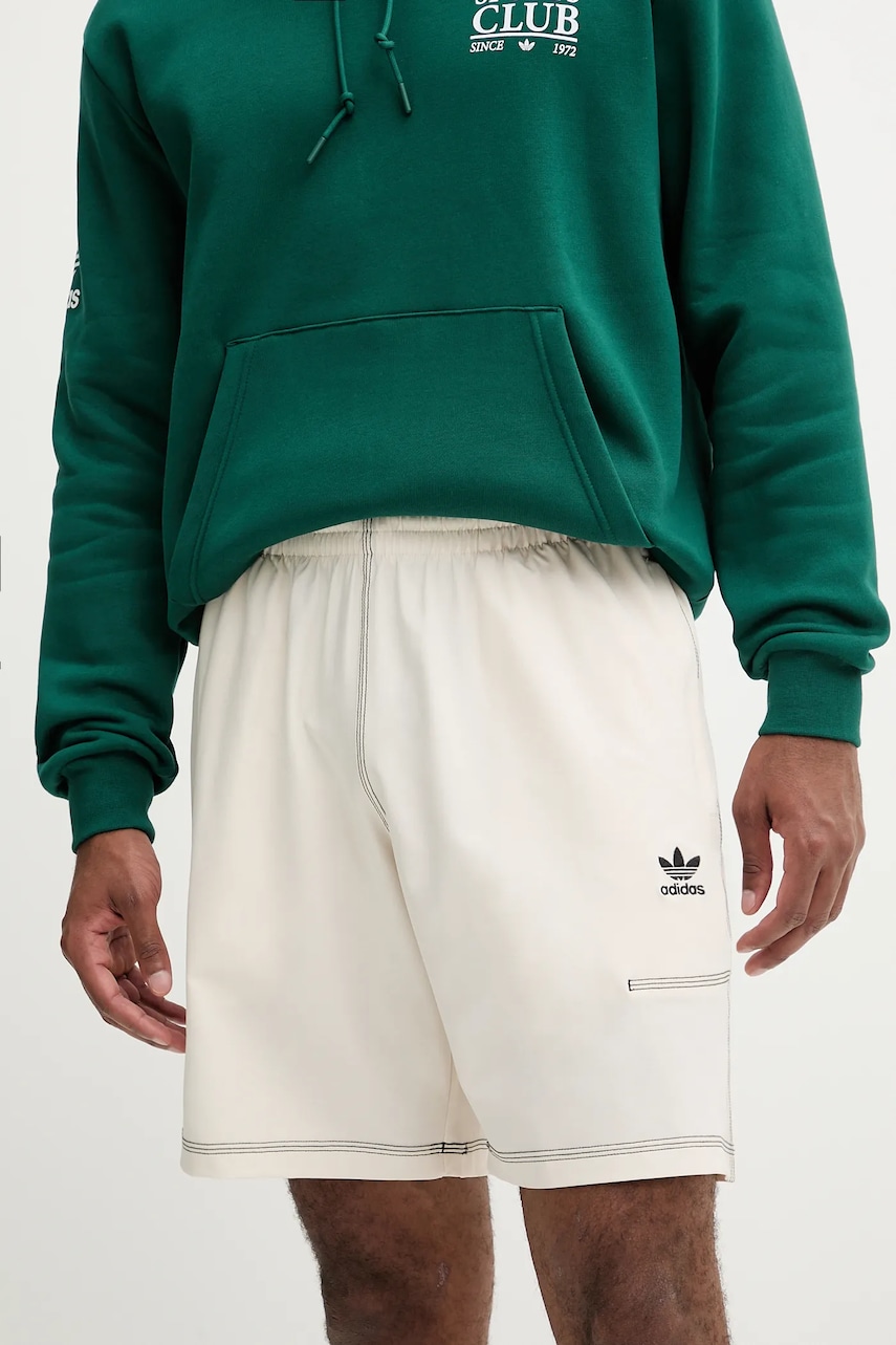 Kraťasy adidas Originals Essentials pánské, béžová barva, KA8541