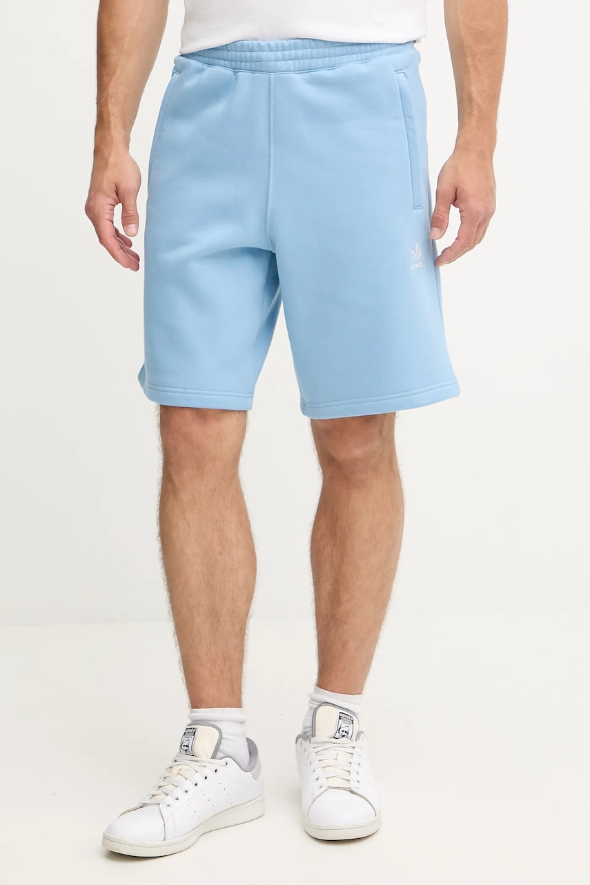 Kraťasy adidas Originals Essentials pánské, modrá barva, JW6026