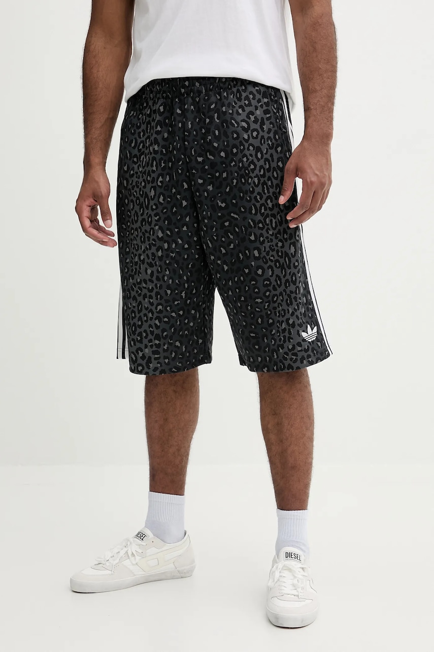 Kraťasy adidas Originals Graphic Os Sho pánské, černá barva, JV7567