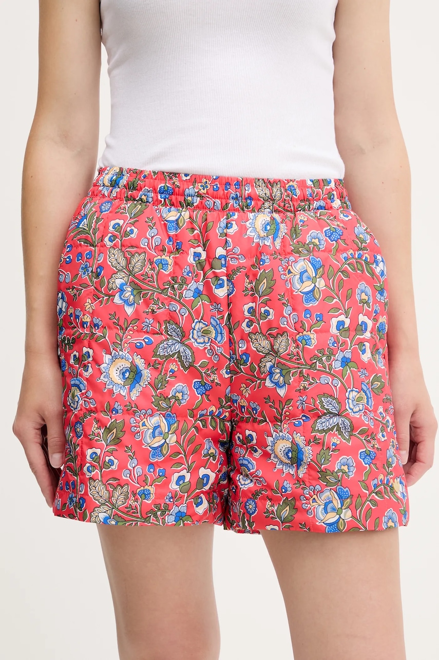 Kraťasy adidas Originals Liberty dámské, růžová barva, high waist, JW5196