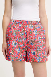 Kraťasy adidas Originals Liberty dámské, růžová barva, high waist, JW5196