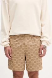 Kraťasy adidas Originals Monogram pánské, hnědá barva, JY2987