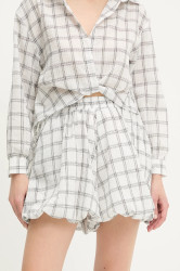 Kraťasy Answear.LAB dámské, bílá barva, high waist