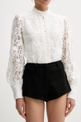 Kraťasy Bardot dámské, černá barva, high waist, 60059PB