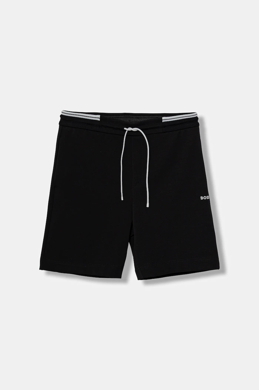 Kraťasy BOSS Green Shorts Zone pánské, černá barva, 50543091