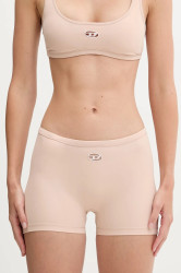 Kraťasy Diesel SOPHIA-UTLT dámské, béžová barva, high waist, A19360.0PJBA