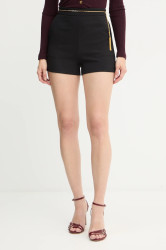 Kraťasy Elisabetta Franchi dámské, černá barva, high waist, SH01757E2
