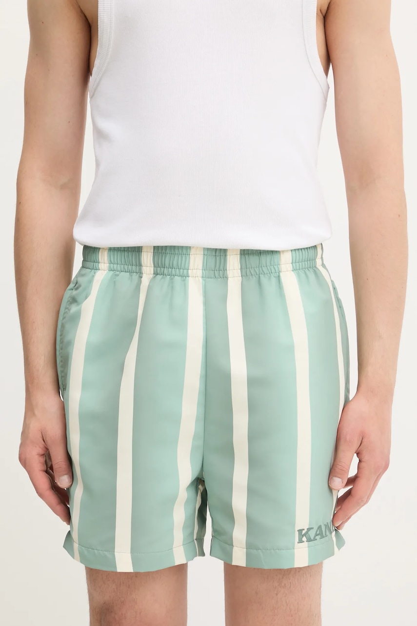 Kraťasy Karl Kani pánské, zelená barva, PD00005312