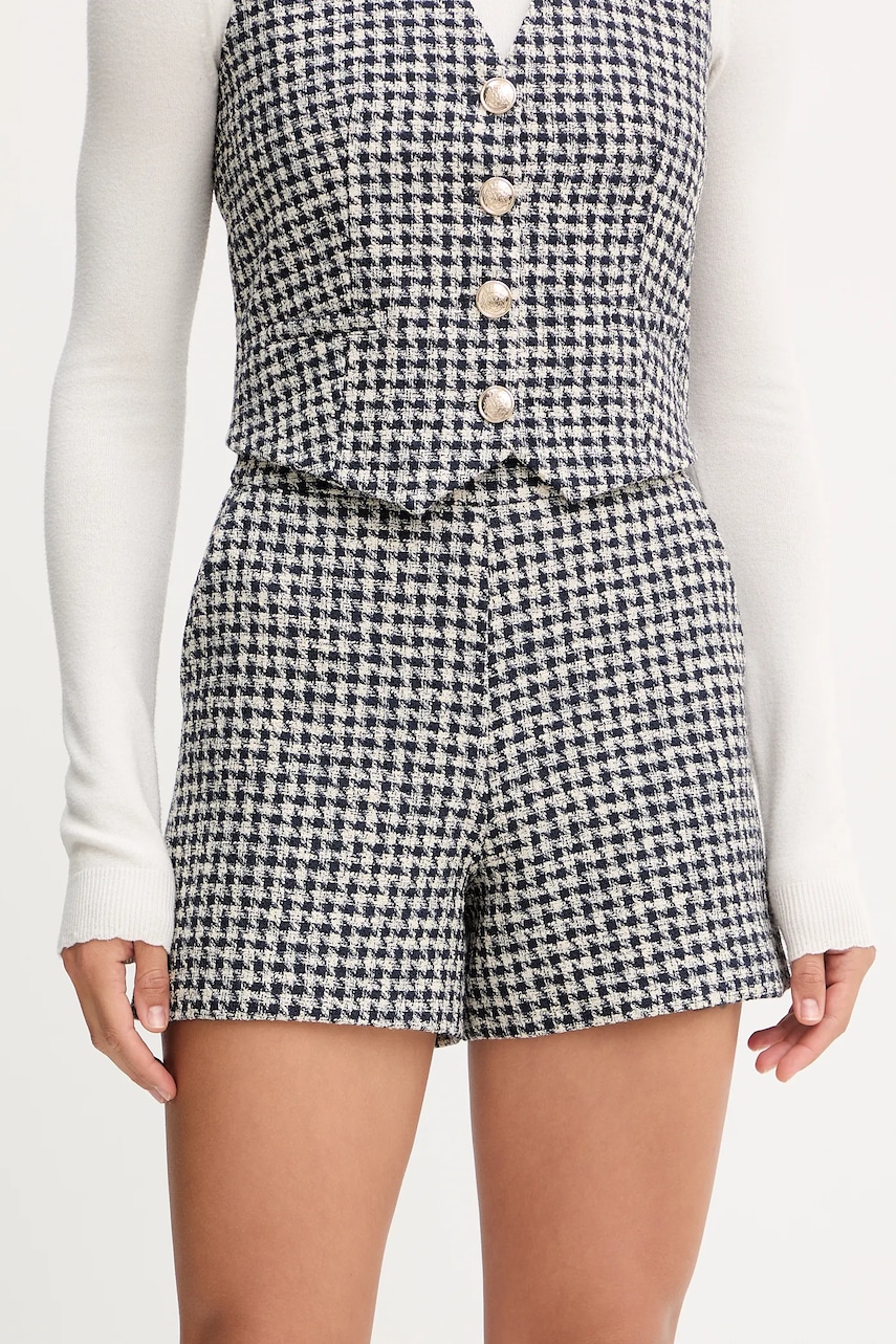 Kraťasy Morgan dámské, černá barva, high waist, SHEAN.F