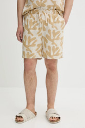 Kraťasy Solid pánské, béžová barva, 21108564