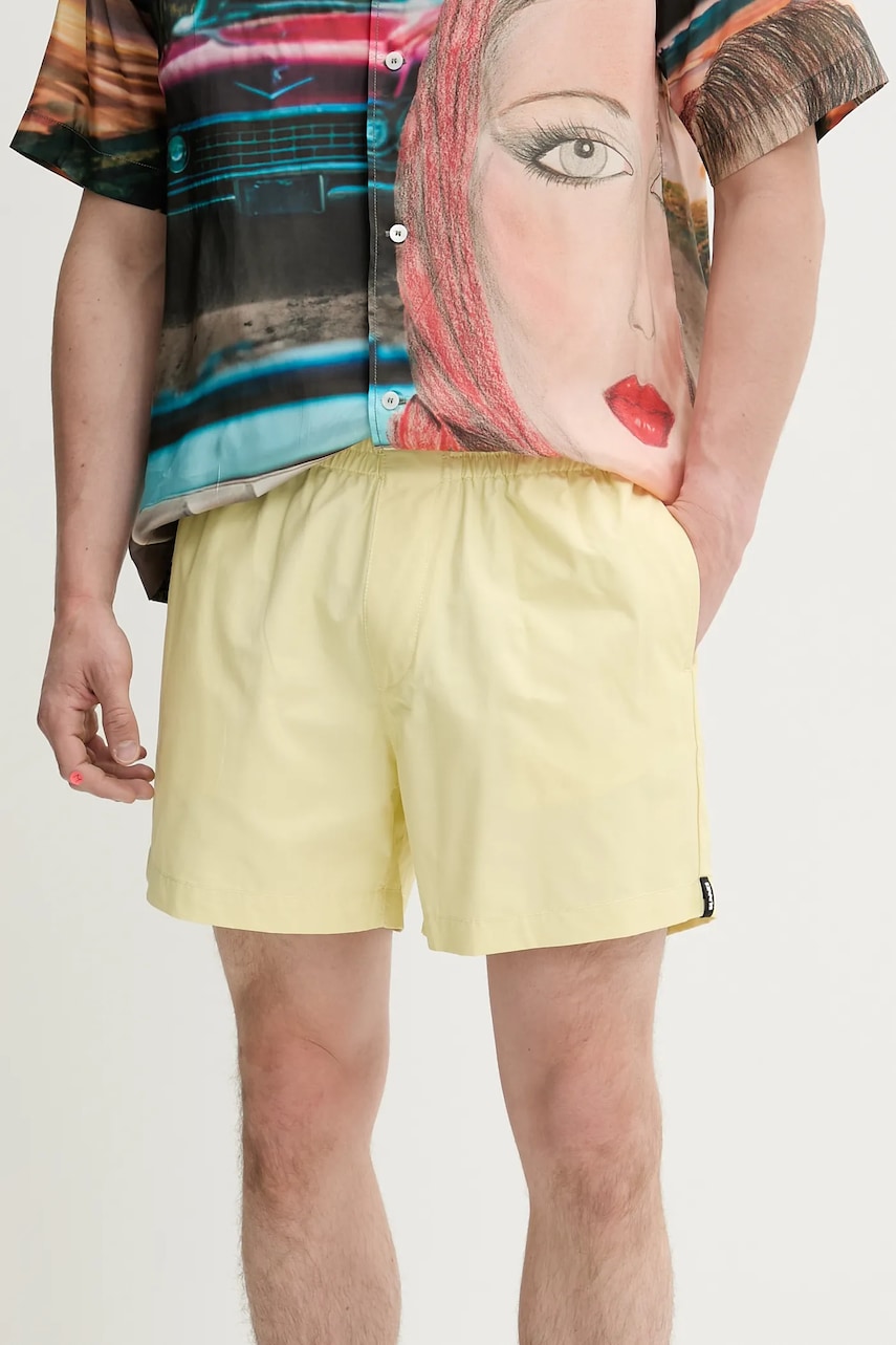 Kraťasy Sunnei pánské, žlutá barva, RTWXBOT020