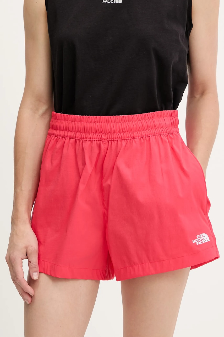 Kraťasy The North Face Class V Pathfinder dámské, růžová barva, high waist, NF0A8BJ16IE1