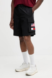 Kraťasy Tommy Hilfiger x SAIL GP pánské, černá barva, MW0MW41414