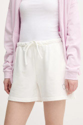 Kraťasy United Colors of Benetton dámské, bílá barva, high waist, 31NB3900Q