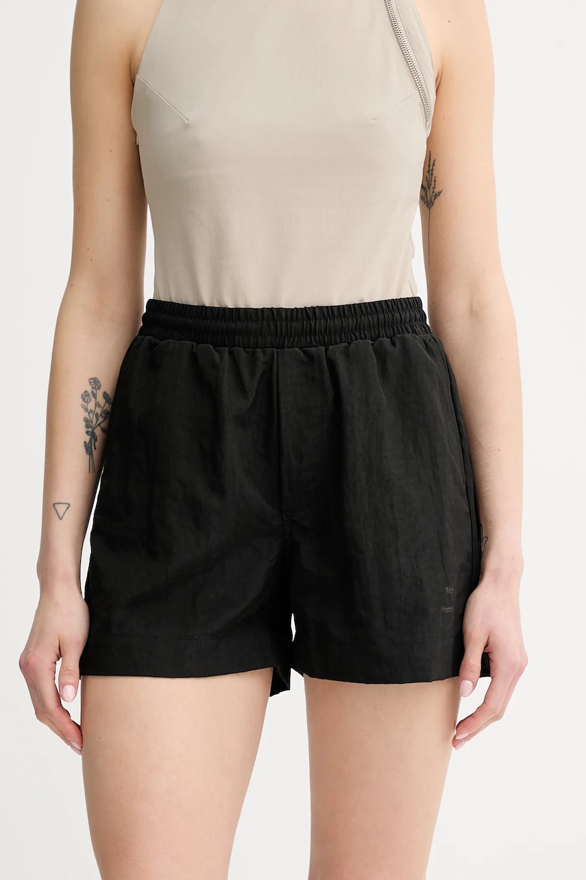 Kraťasy Won Hundred dámské, černá barva, high waist, 3491-13056