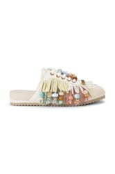 Kurt Geiger London  pantofle nazouváky dámské kožené Islington P Fringe Mule