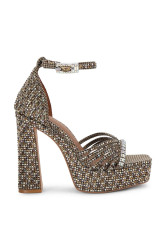 Kurt Geiger London  sandály na sloupku Crystal Strap Platform