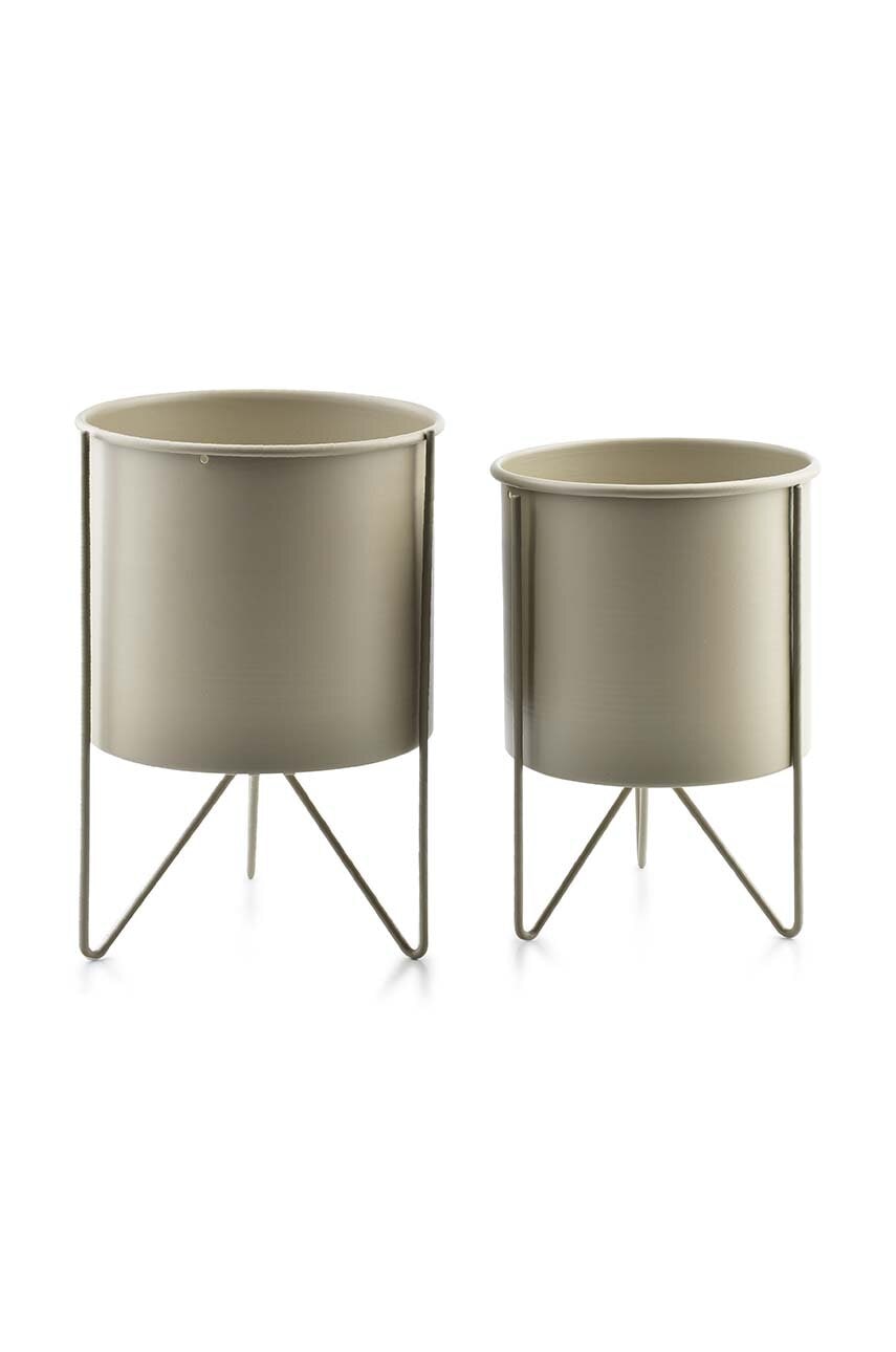 Květináč s podstavcem Affek Design Swan 18 x 26 / 16 x 23 cm 2-pack