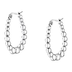La Petite Story Módní kruhové náušnice z oceli Earrings LPS01AYQ136