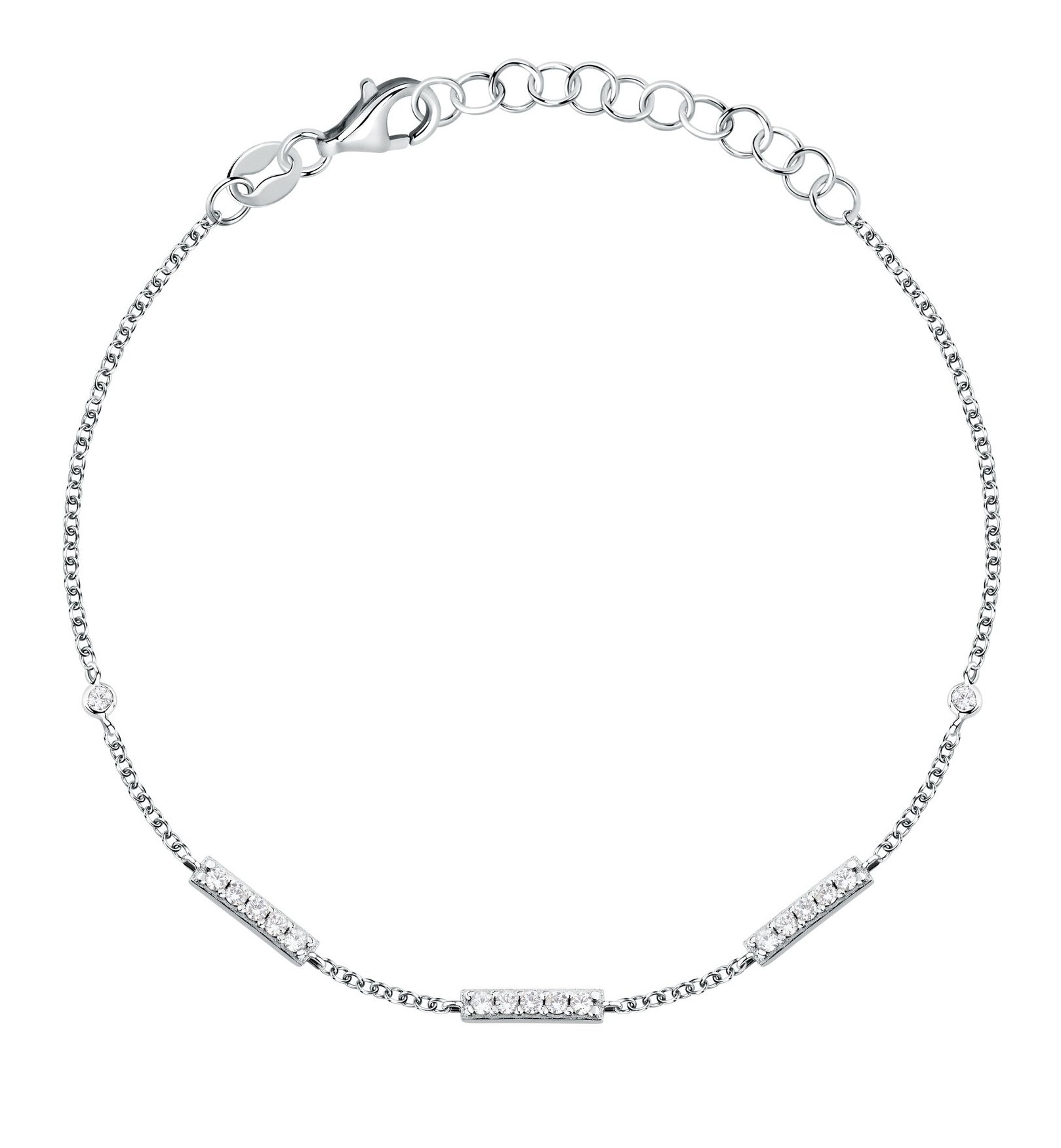 La Petite Story Nadčasový stříbrný náramek se zirkony Silver LPS05AWV74