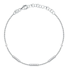 La Petite Story Nadčasový stříbrný náramek se zirkony Silver LPS05AWV74