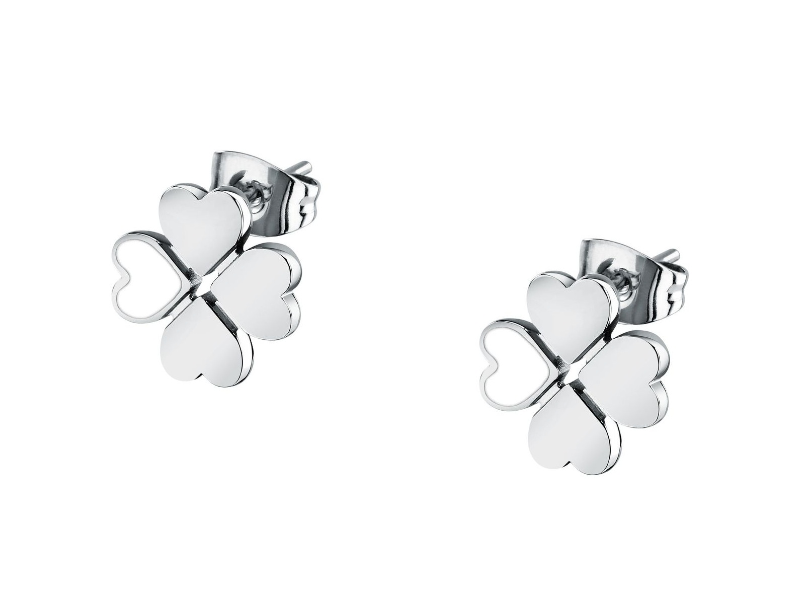 La Petite Story Ocelové náušnice Čtyřlístek Friendship LPS01ARR102