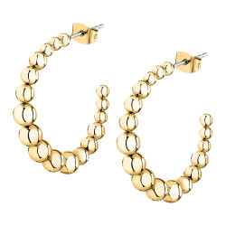 La Petite Story Originální kruhové pozlacené náušnice Earrings LPS01AYQ133