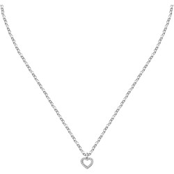 La Petite Story Romantický ocelový náhrdelník se srdíčkem Love LPS10ASD23