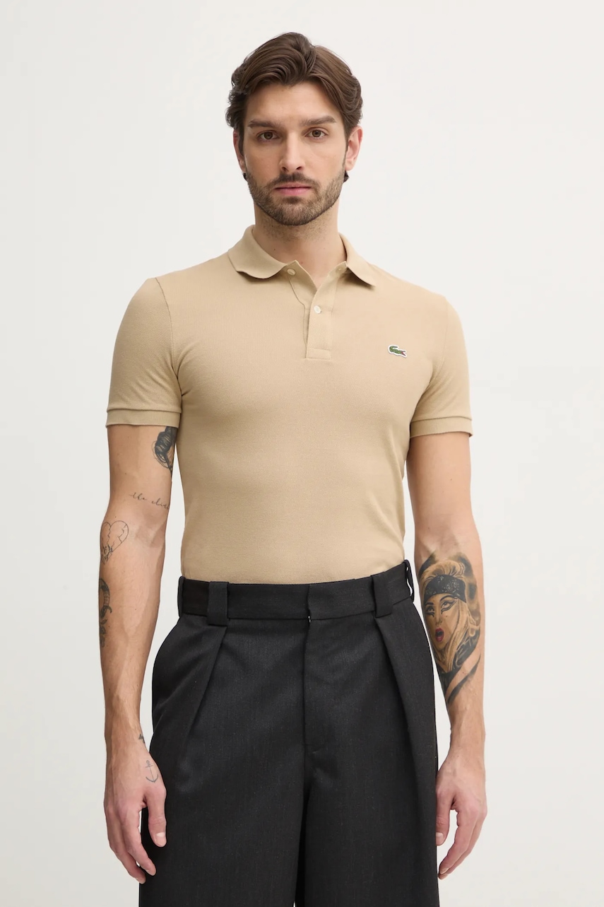 Lacoste  Bavlněné polo tričko   Pique Polo Shirt PH4012 02S
