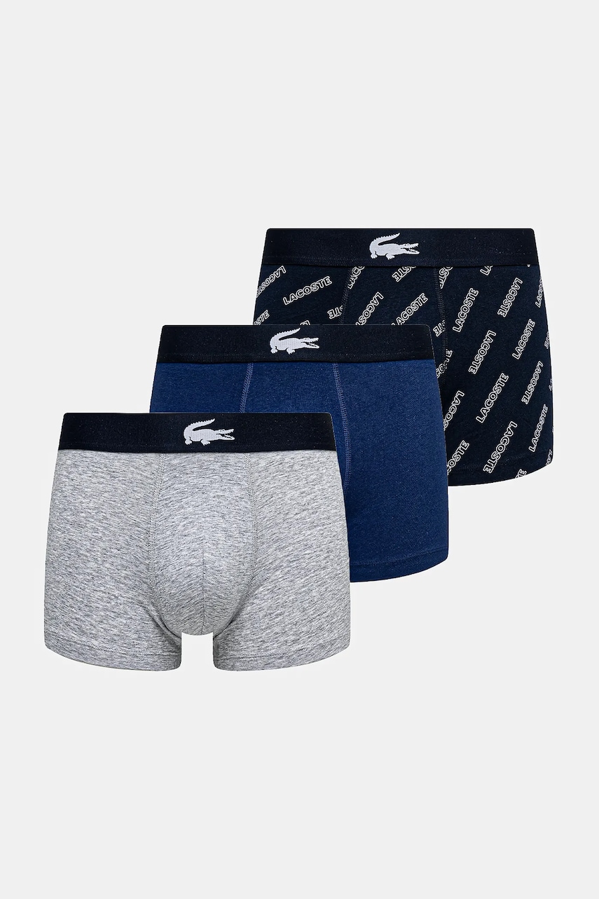 Lacoste  boxerky pánské bavlněné s elastanem 3-pack