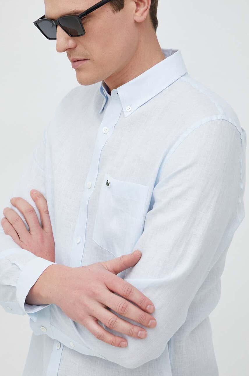 Lacoste  košile pánská lněná