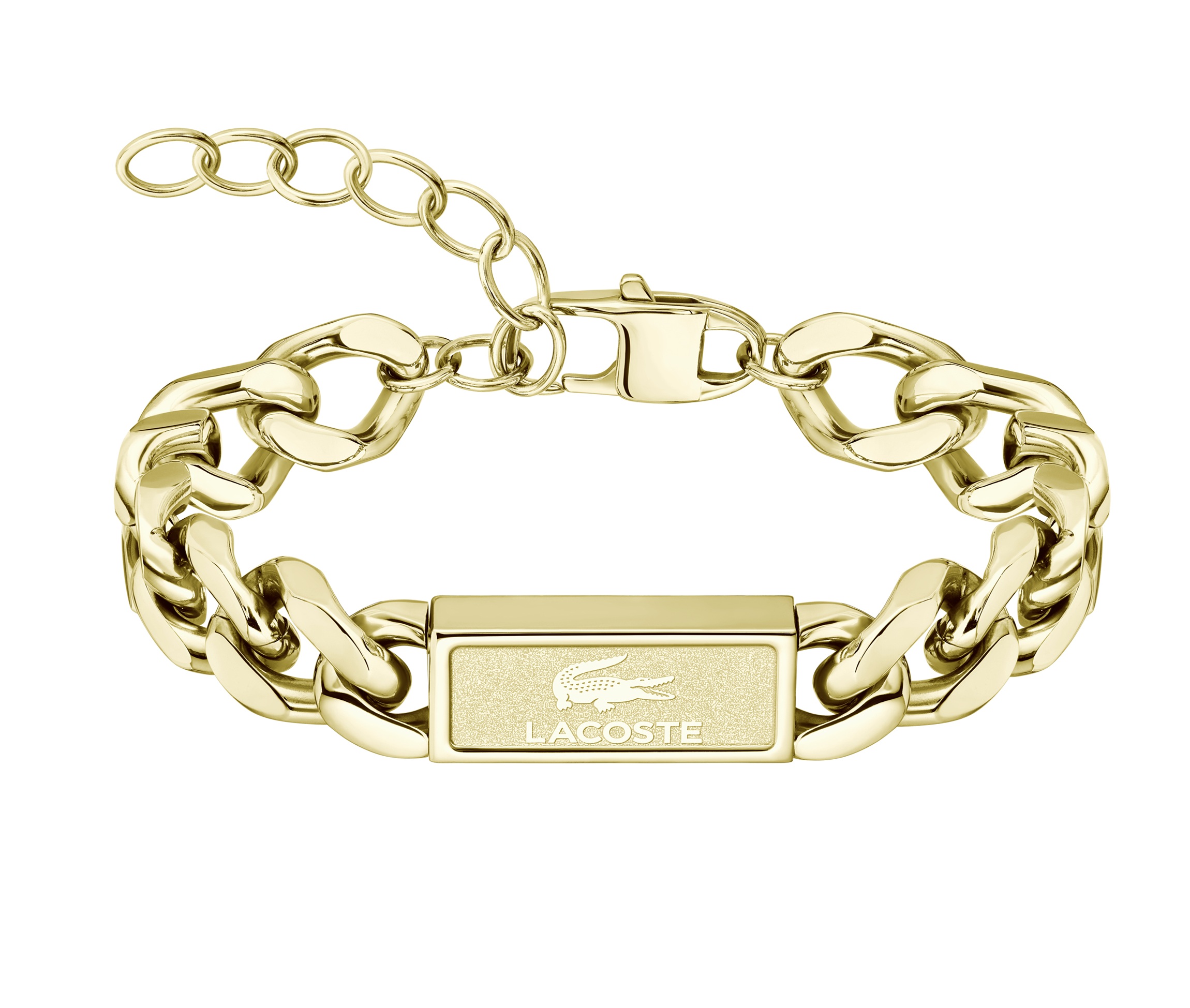 Lacoste Masivní pozlacený náramek pro muže Backhand 2040440