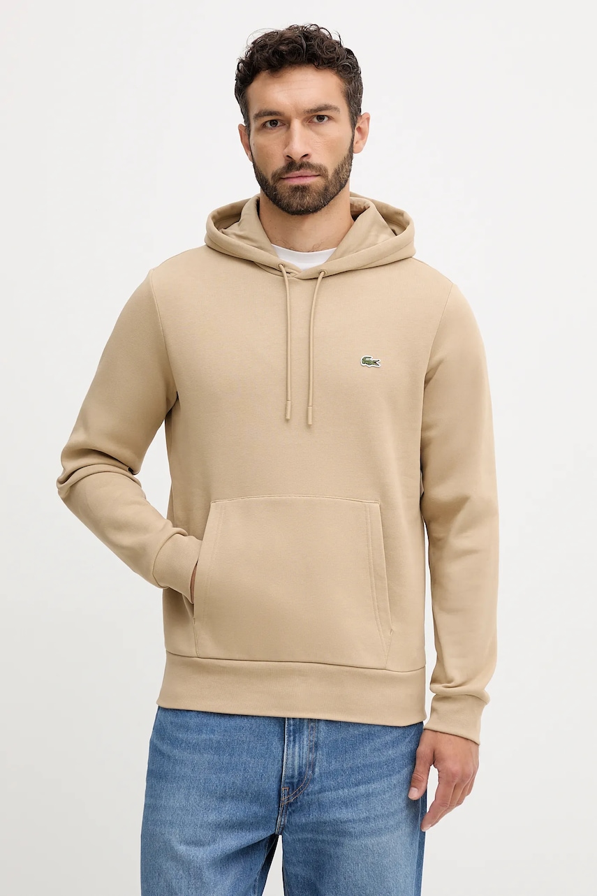 Lacoste  mikina s kapucí bavlněná
