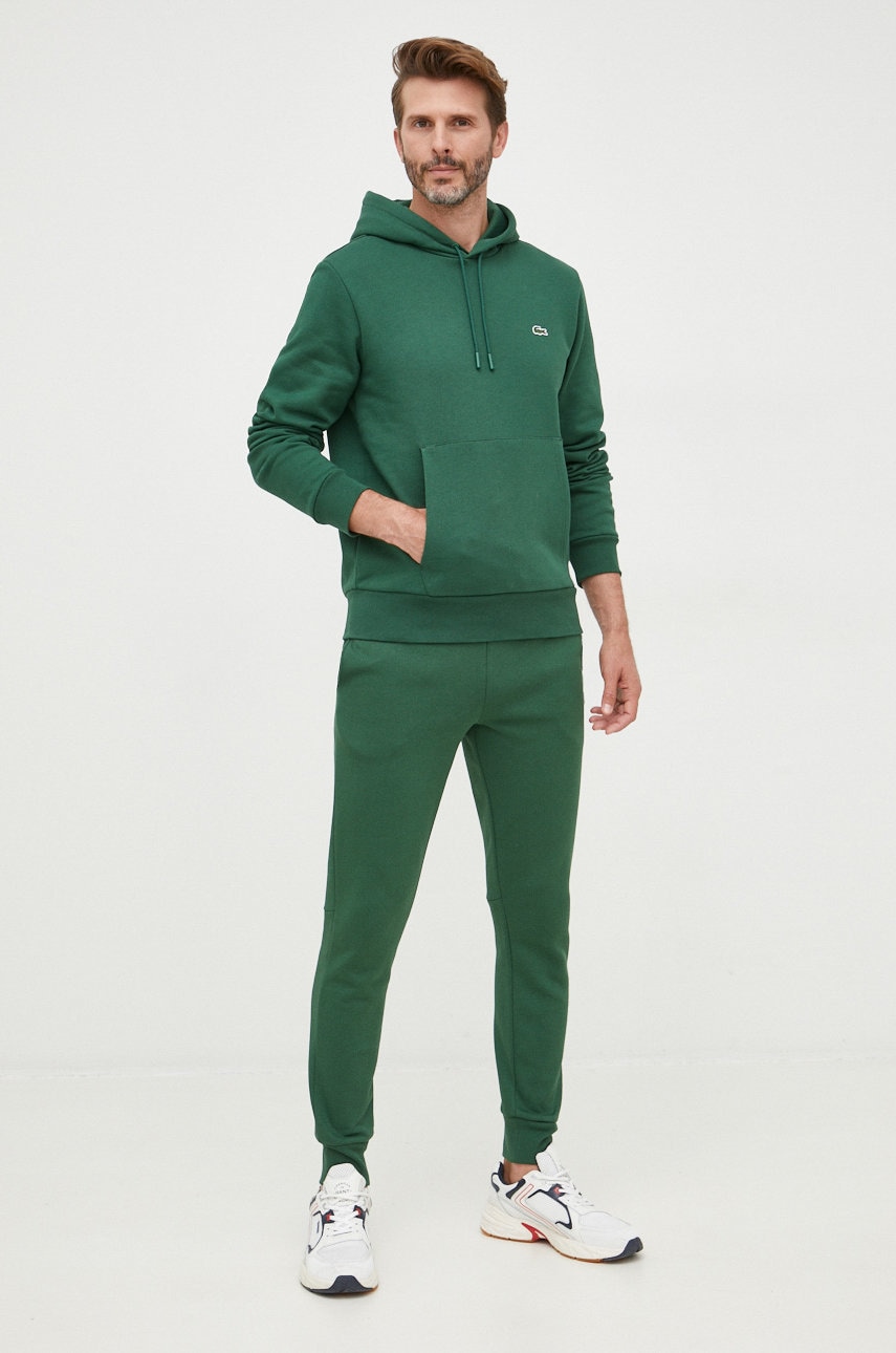 Lacoste  mikina s kapucí bavlněná