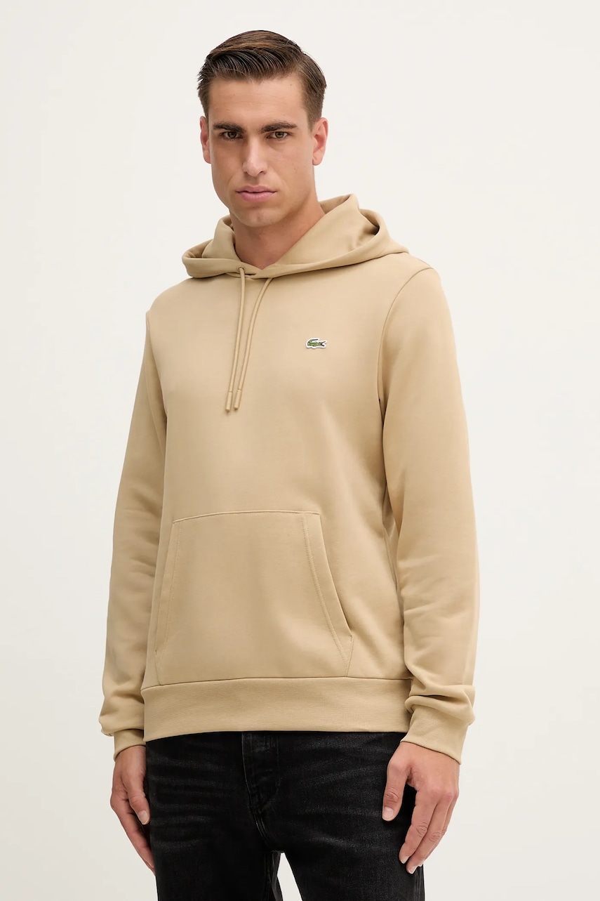 Lacoste  mikina s kapucí pánská bavlněná